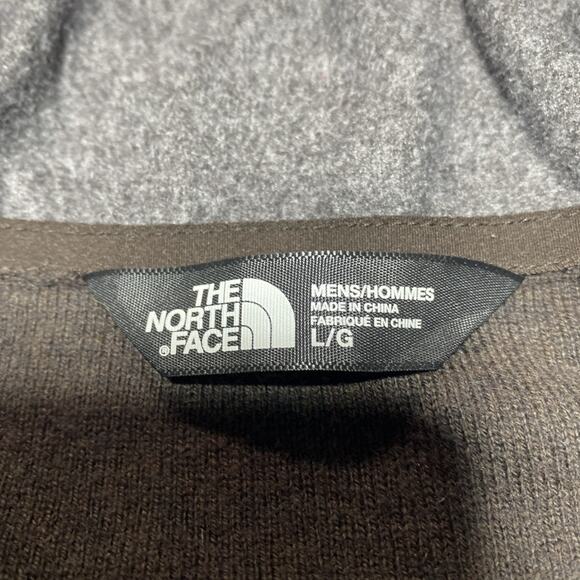 The North Face Sweater Mens Large Brown Chilkat Wool Blend Hiking Outdoors Soft - Picture 4 of 10